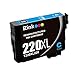 E-Z Ink (TM) Remanufactured Ink Cartridge Replacement for Epson 220XL 220 XL High Capacity (2 Black, 1 Cyan, 1 Magenta, 1 Yellow) 5 Pack Compatible with XP-320 XP-420 XP-424 WF-2630 WF-2650 WF-2660