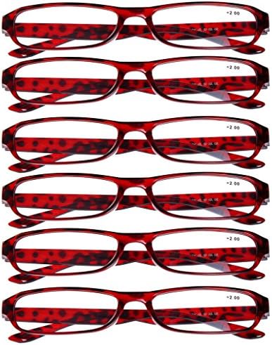 6 PRS of Southern Seas Stylish Brown +4.50 Reading Glasses Mens Womens Flexible Spectacles