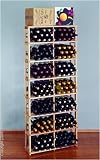 Wine Cellar Innovations Traditional Redwood Rectangular Bin Rack 192-bottle