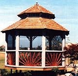 Premier Sunburst Gazebo 12 Foot With Double Roof And Valance
