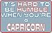 It's hard to be humble when you're a Capricorn T-Shirt for Adult Large