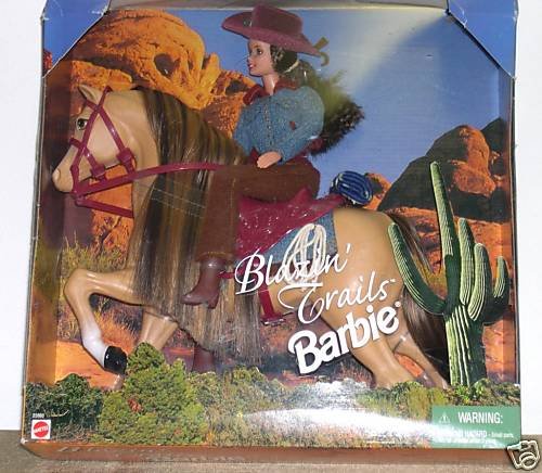 Blazin' Trails Barbie Gift Set with Horse 1999