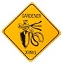 World Famous Sign 14001  Aluminum Gardener Xing Tool Sign