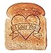 I LOVE YOU Romantic Novelty Toast Tattoo Stamp