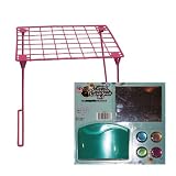 MagnaCard Locker Kit, Includes 12 inch Pink Foldable Wire Locker Shelf, One Magnetic Pencil Cup, One Magnetic Locker Mirror, and Four Epoxy Glitter Magnets (44562)
