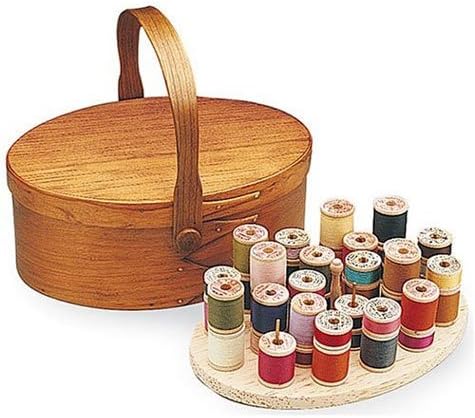 Shaker Oval Swing Handle Box with Spool Insert