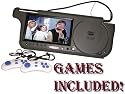 7-Inch Right Visor GREY Car DVD Player with TFT LCD, Works with DVD/MP3/MP4/Divx and Bonus Internal Video Game + 2 Joysticks