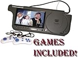 7-Inch Right Visor GREY Car DVD Player with TFT LCD, Works with DVD/MP3/MP4/Divx and Bonus Internal Video Game + 2 Joysticks