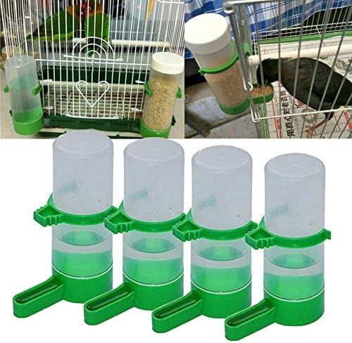 D1U# 4pcs Bird Pet Drinker Feeder Waterer Clip for Aviary Budgie Cockatiel Lovebird farming equipment