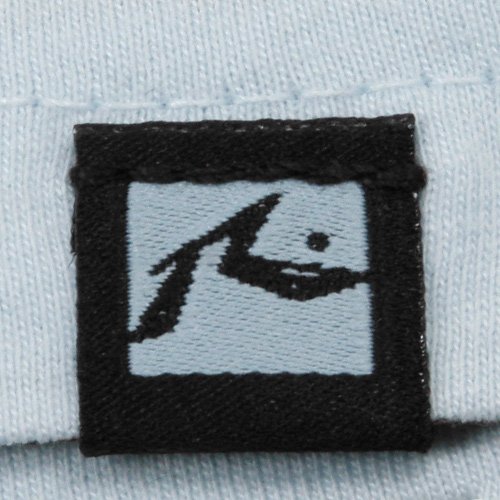 Rusty Flash Flood Reverse Stripe V-neck T-Shirt - Light Blue (Medium)