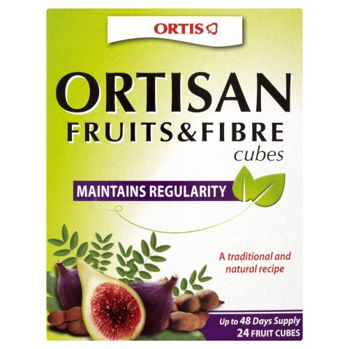 Ortis Ortisan Natural Laxative 24 Fruit and Fibre Cubes