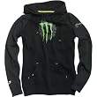 One Industries Monster Doozie Women's Hoody Pullover Casual Wear Sweatshirt w/ Free B&F Heart Sticker Bundle - Black