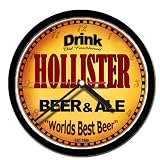 HOLLISTER beer and ale cerveza wall clock
