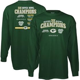 Buy Green Bay Packers Super Bowl Champions Long Sleeve T-shirt