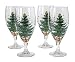 Nikko Ceramics Christmas Stemmed Beverage Glasses, Set of 4