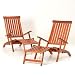 Gartenliege Deckchair Liegestuhl Holz Neu