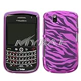 TPU Skin Cover for BlackBerry Tour 9630 & Bold 9650, Hot Pink Zebra Stripes ....