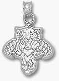 Florida Panthers Cat Logo 5/8 Pendant - Sterling Silver Jewelry