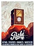 Pathe Tube Radio Art Giclee Poster Print, 18x24