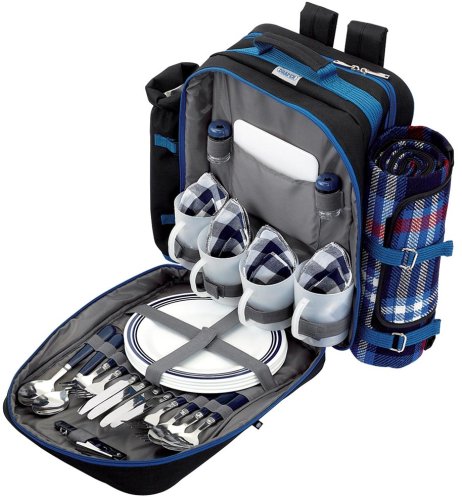 City Travel Guides Discounted  Outdoor Living : Draper 42992 BACK PACK PICNIC SET