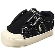 Ralph Lauren Layette Vintage Slip-On Sneaker (Infant/Toddler),Navy Suede,3 M US Infant