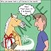 Londons Times Funny Animals Cartoons - Don Not Look a Gift Horse in the Mouth - Coffe...