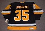 TOM BARRASSO Pittsburgh Penguins 1992 CCM Vintage Throwback Away Hockey Jersey