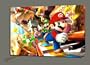 SUPER MARIO PARTY TIME CANVAS ART GALLERY WRAP MOUNTED FRAME 28X20"