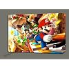 SUPER MARIO PARTY TIME CANVAS ART GALLERY WRAP MOUNTED FRAME 28X20"