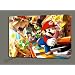 SUPER MARIO PARTY TIME CANVAS ART GALLERY WRAP MOUNTED FRAME 28X20"