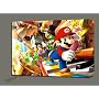 SUPER MARIO PARTY TIME CANVAS ART GALLERY WRAP MOUNTED FRAME 28X20"