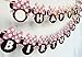 Efivs Arts Cartoon Minnie Bow Happy Birthday Party Supplies Decoration Banner(Round)