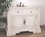 Antique White Vanity with Pillars (Antique White) (36"H x 48"W x 23"D)