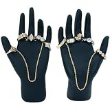 2 Black Left & Right Jewelry Ring Hand Displays New