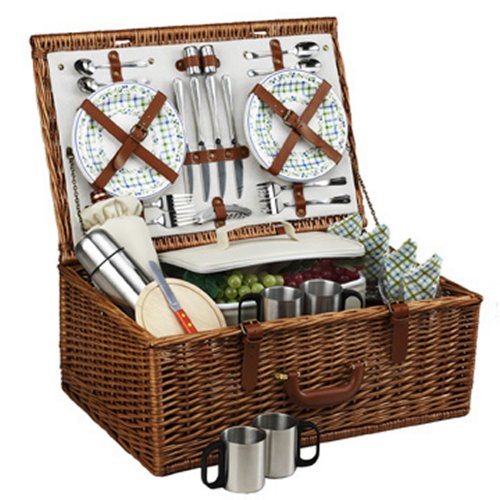 Picnic at Ascot Dorset Basket for 4 w coffee service, Gazebo