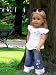 Jeans Set For American Girl Doll Clothes