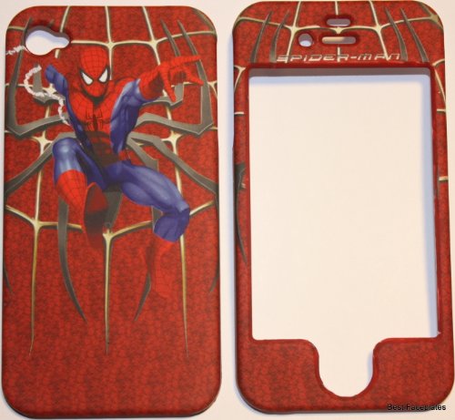  Spiderman Apple iPhone 4 Faceplate Hard Cell Protector Case Housing Cover Snap On