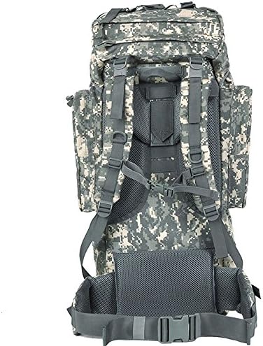 GEBANG 65L Sport Military Tactical Rucksack Outdoor Hiking Camping Trekking Daypack Backpack With Rain Cover Waterproof (ACU)
