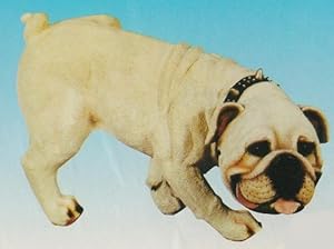 Bulldog Georgia Peeing Dog Statue Garden Yard Decor New