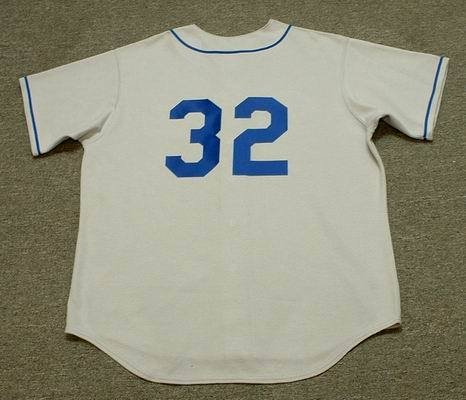 SANDY KOUFAX Brooklyn Dodgers 1955 Majestic Cooperstown Throwback Away Baseball Jersey, XL