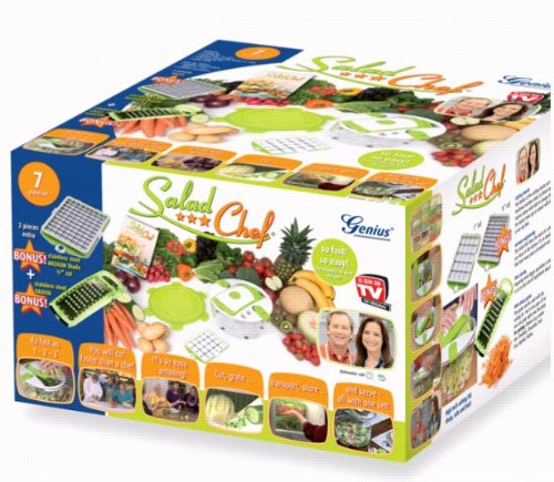 6 Piece Salad Chef Set - As Seen on TV product - Fastest Salad Making System in the World