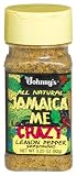Johnny's Jamaica Me Crazy, Lemon Pepper Seasoning, 3.25-Ounce Bottles (Pack of 6)
