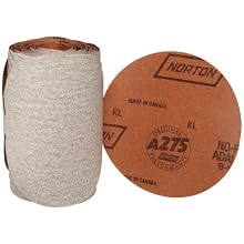Norton A275 No-Fil Adalox Abrasive Disc, Paper Backing, Adhesive Backed, Aluminium Oxide