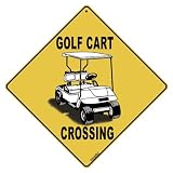 Golf Cart Crossing Sign