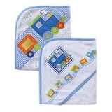 Luvable Friends Large Patch Hooded Towels