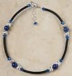 Anklet - Swarovski Crystal and Lapis
