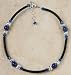 Swarovski Crystal and Lapis Anklet