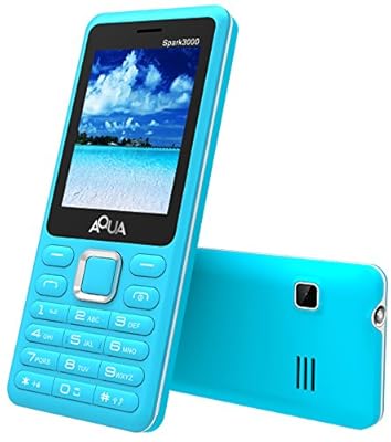 Aqua Spark 3000 - 3000 mAh Battery - Dual SIM Basic Mobile Phone - Blue