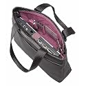 SOLO 15.4-Inch Vinyl Laptop Tote (Black/Magenta)