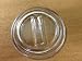 Lucite Piano Caster Cups, Clear, Set of 3 for Grand Pianos